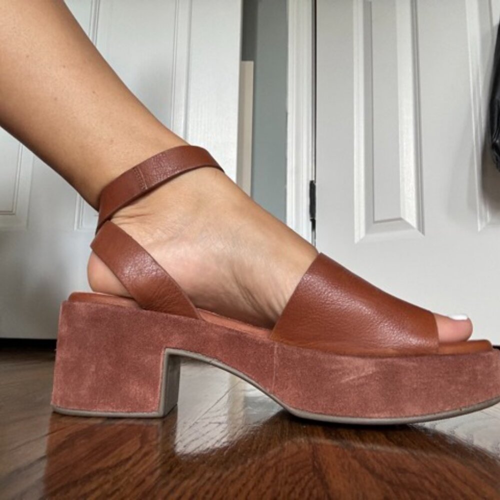 seychelles camel platform sandals - Picture 3 of 3